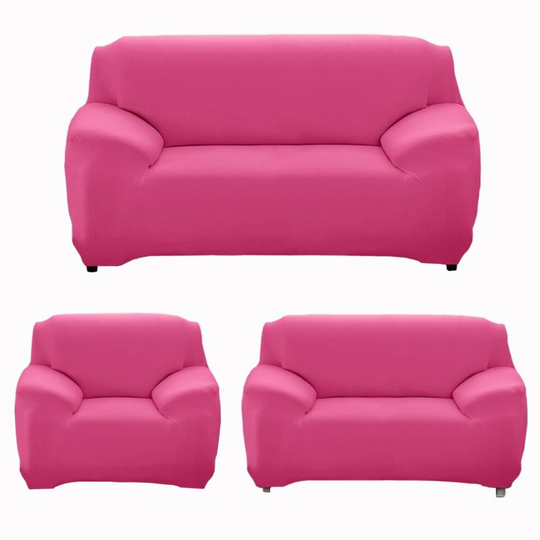 (7. Rose, 4 Seater(235-300cm)) Stretchable 1/2/3/4 Seater Sofa Cover Slipcover Couch Protector