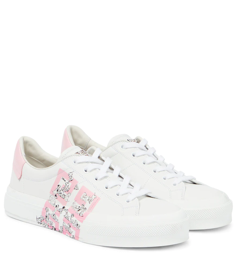 x Disney® City Sport printed leather sneakers