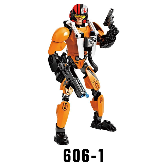 (Poe Dameron) Star wars figures Blocks Compatible with Lego