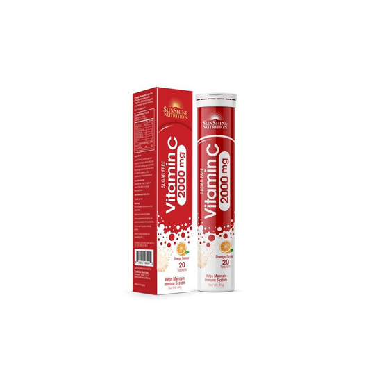Sunshine Nutrition Vitamin C 2000mg Orange Flavor Effervescent Tablet 20's