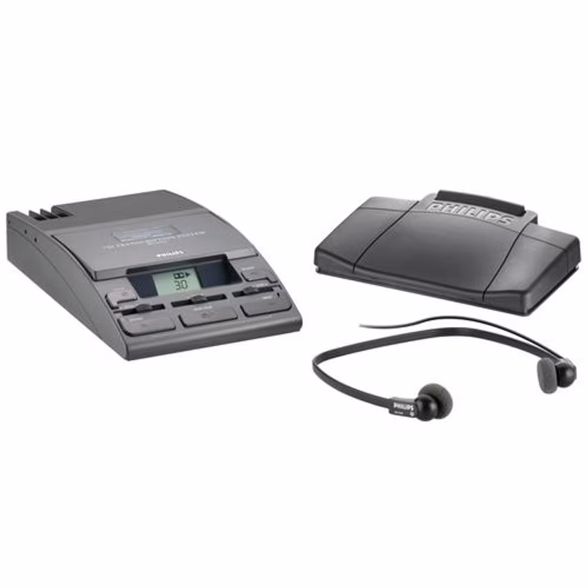 Philips Philips Transcription Kit of Machine 155 Power Supply 234 Headset and 21