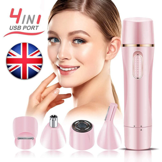 Electric Razor for Women, Lady Electric Shaver, 4in1 Body Hair Remover