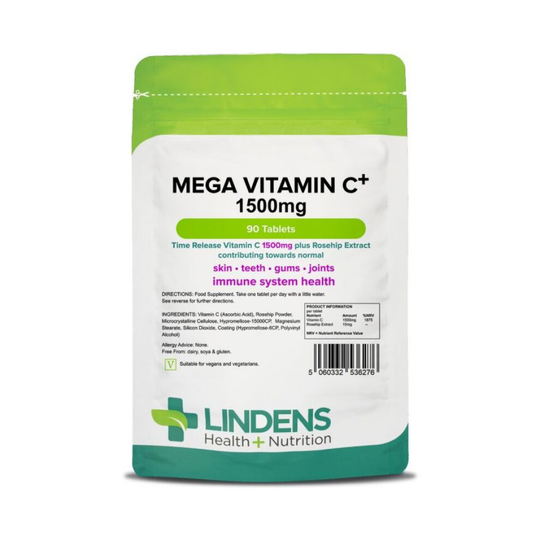 Lindens Mega Vitamin C+ 1500mg Tablets 90 (6276)