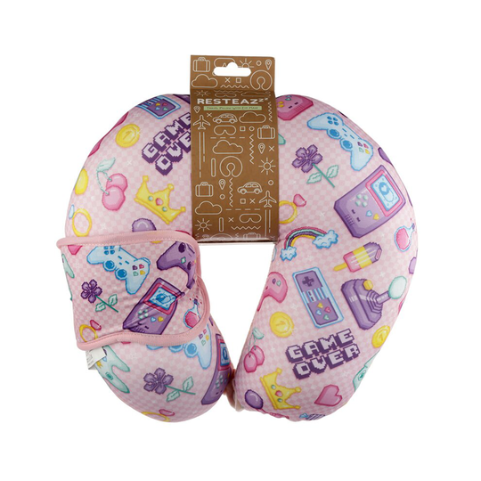 Retro Gaming Next Gen Relaxeazzz Travel Pillow & Eye Mask Set