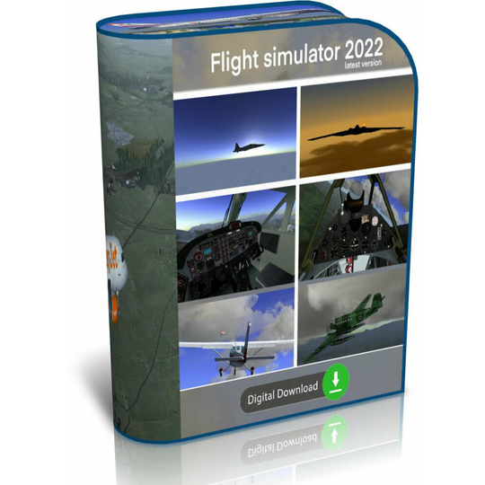 FlightGear Flight Simulator 2022 X Premium Deluxe Aircraft Plane Helicopter Sim