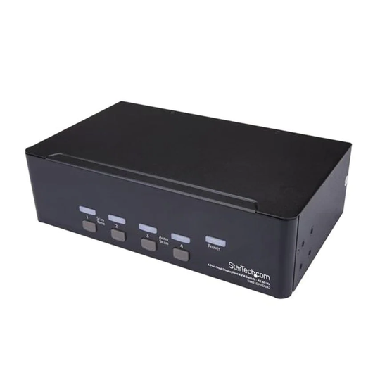 Startech 4 Port Dual DisplayPort KVM Switch 4K60