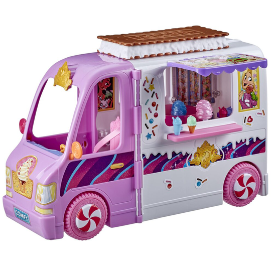 Disney Princess Comfy Squad Sweet Treats Truck, Playset with 16 Accessories, Pretend Ice Cream Shop, Toy for Girls 5 Years Old and Up