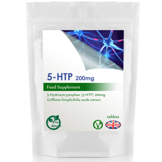 5HTP 200mg - 30 Tablets (V) Stress Anxiety Depression Sleeping Aid, UK