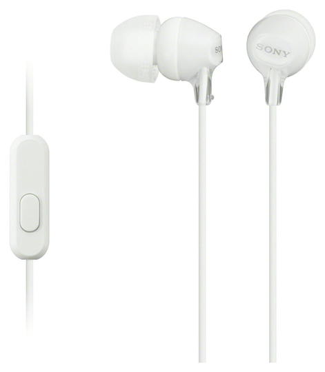 Sony MDR-EX15AP In-Ear Wired Headphones - White