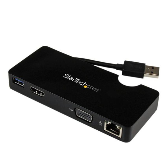 Startech USB3 Laptop Mini Dock Station HDMI VGA- you get 2