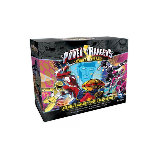 Renegade Game Studios REN2166 Power Rangers Heroes of the Grid LR Forever Rangers Board Game