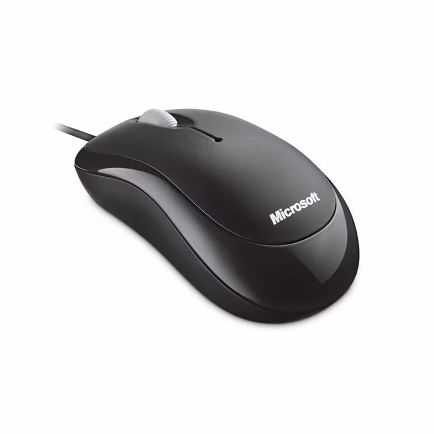 Microsoft Basic Optical USB A Wired Ergonomic Design 800 DPI Mouse Black
