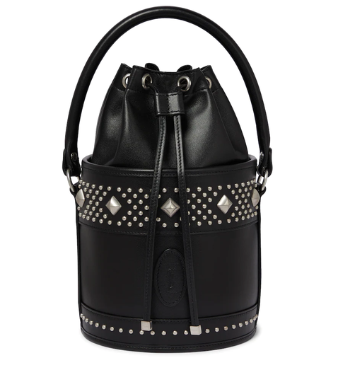 Bahia Small leather bucket bag