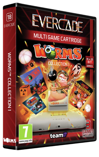 Blaze Evercade Cartridge 18: Worms Collection 1