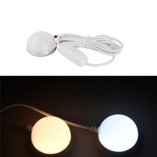 (Cool White ) USB LED Night Light Bulb Lamp Magnetic adhesive