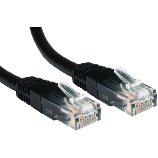 Cables Direct 6 Cables 6 UTP PVC INJ MDD Cable - Black