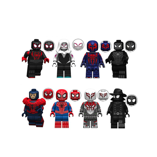 8PCS Spiderman Collection Minifigures Building Blocks Compatible Lego