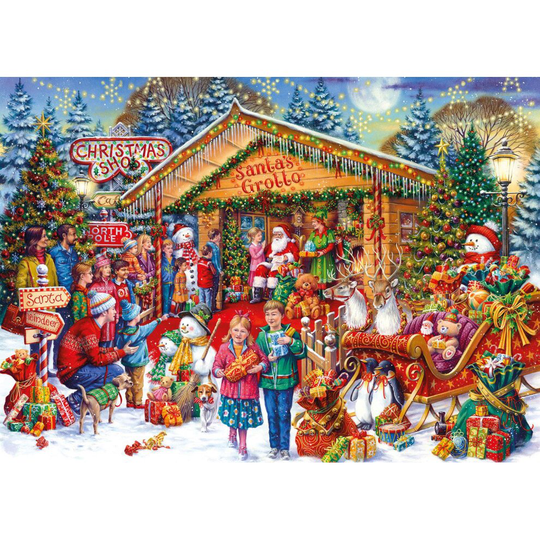 Gibsons This Way to Santa Christmas Limited Edition Jigsaw Puzzle (1000 Pieces)