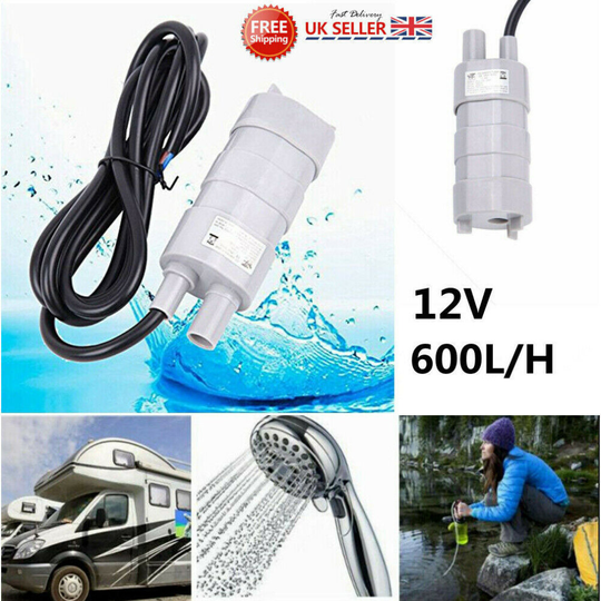 12V Water Pump Submersible Caravan Camper Motorhome High Flow Replace Whale Pump