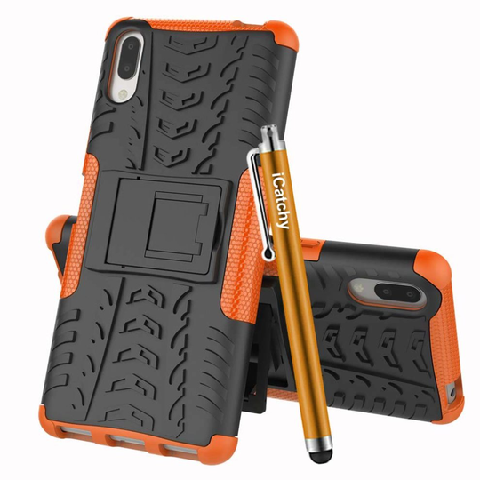 (Orange) For Sony Xperia L3 Shockproof Hybrid Phone Case