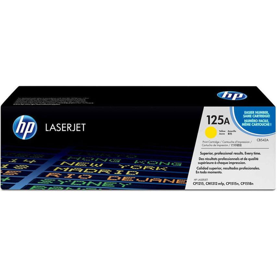 HP 125A Yellow Standard Capacity Toner 1.4K pages for Color LaserJet CM1312/CP12