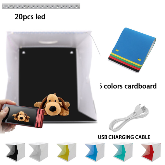 Photo Studio Lighting Mini Box Photography Backdrop LED Light Tent