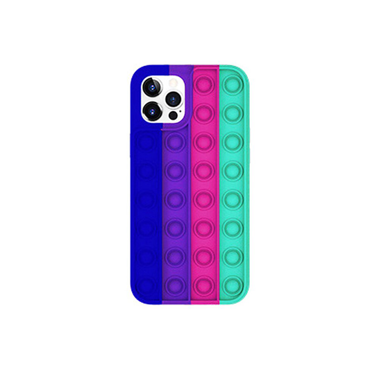 (5, iphone 13) iPhone13 Pop Fidget Silicone Rainbow Phone Case Cover