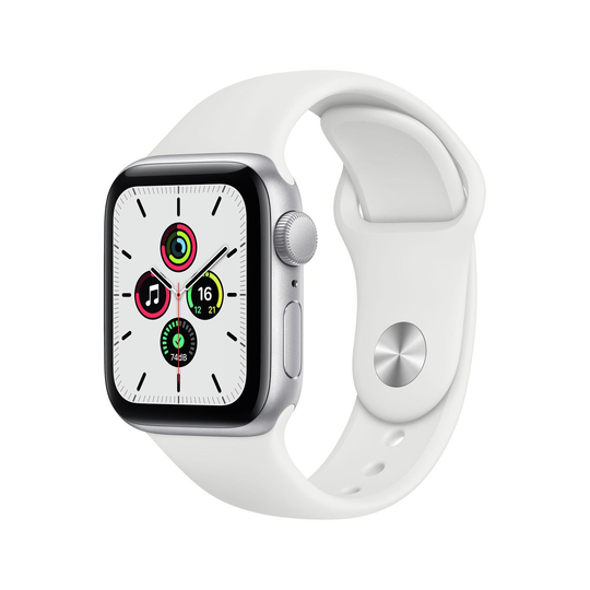 Apple Watch SE GPS 40mm Silver Alu Case/White Sport Band