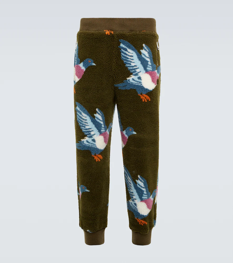 Jacquard fleece sweatpants