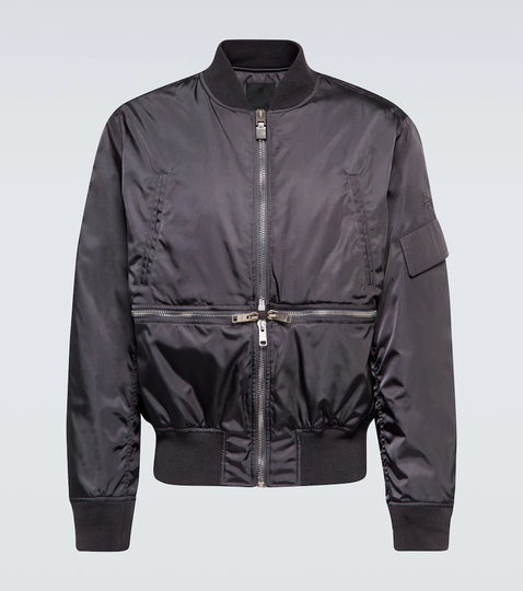 Nylon bomber jacket