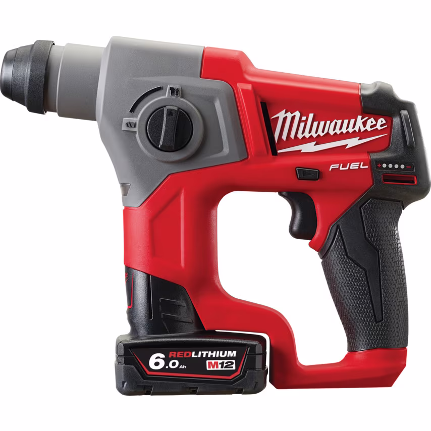 Milwaukee M12CH-602X Fuel Compact SDS 2 Mode Hammer 2X6.0AH