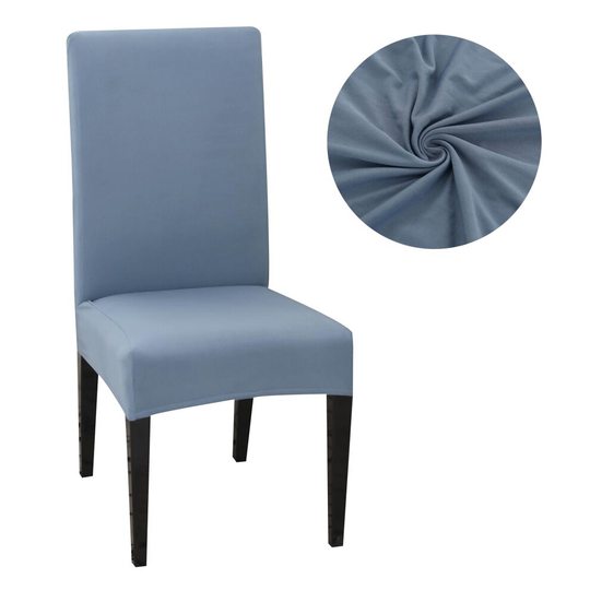 (Blue, 1) Dining Banquet Chair Washable Removable Stretch Slipcover Covers Protector