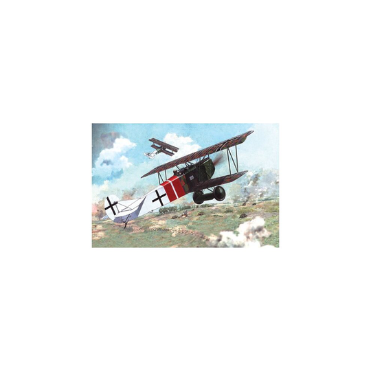 Roden Fokker D.VII Albatros Built Late German Fighter Airplane Model Kit