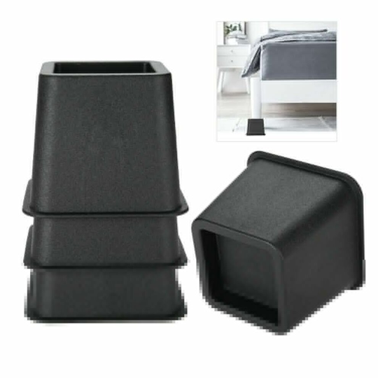 4Pcs Bed Chair Table Risers Feet, PP Heavy Duty Furniture Feet Lifter