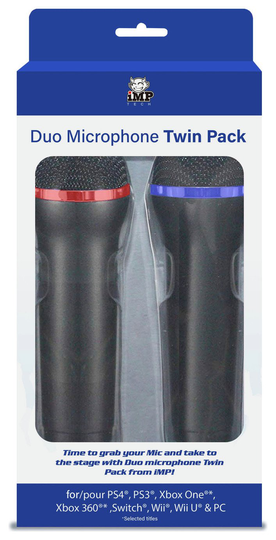 Duo Microphone Twin Pack - PS5, PS4, PS3, Switch, Xbox, PC