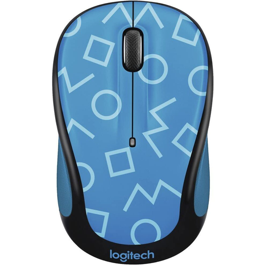 Logitech - M325c Optical Mouse Blue-Tech Geo Blue