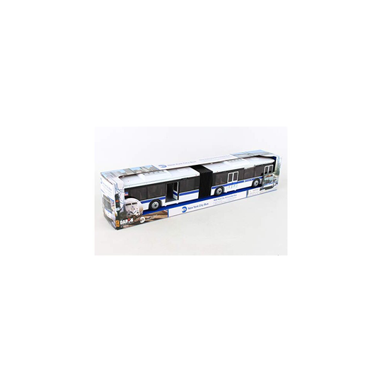 Daron RT8563 New York city MTA Metro Articulated Electric Bus 1:43 Scale- 16 Inches long