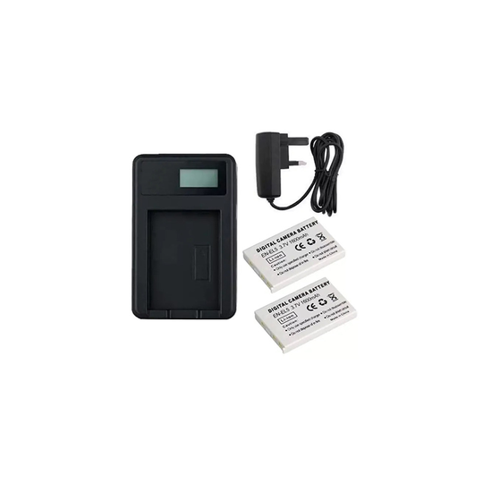 Mains Charger and 2 Batteries For Nikon Coolpix P500 Digital Camera
