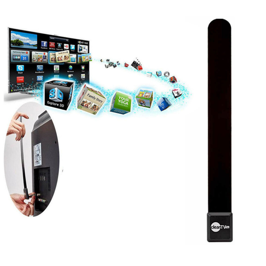 Mini Clear TV Key HDTV HD TV Digital Indoor Antenna Ditch Cable