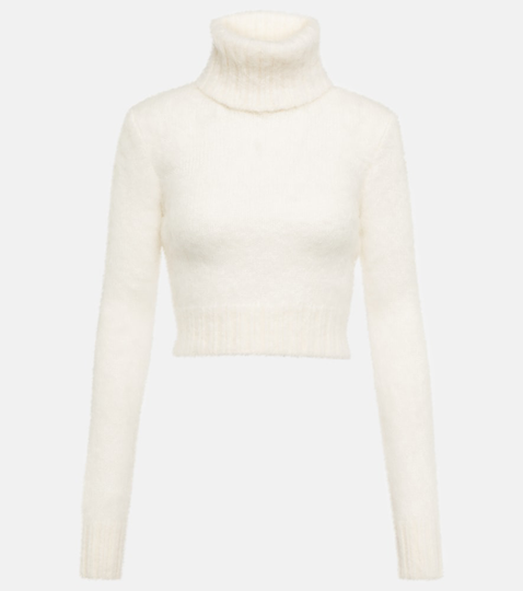 Mohair-blend turtleneck sweater