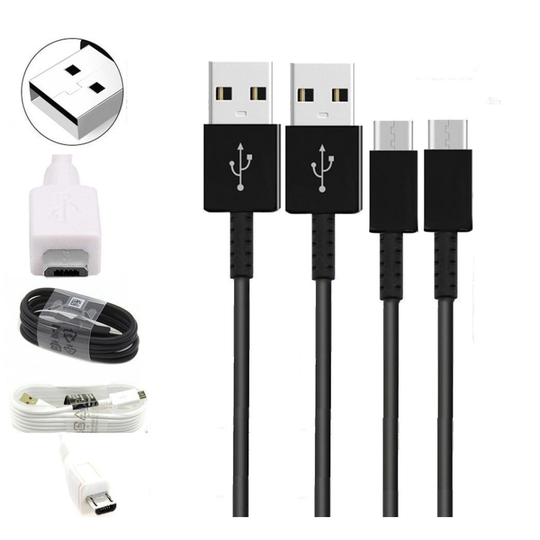2 X USB Power Cable for Amazon Kindle, Kindle Fire, Fire HD Tablets - Replacement Charging Micro Lead Power