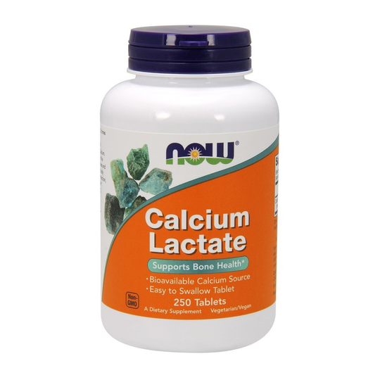 NOW Foods Calcium Lactate - 250 tablets