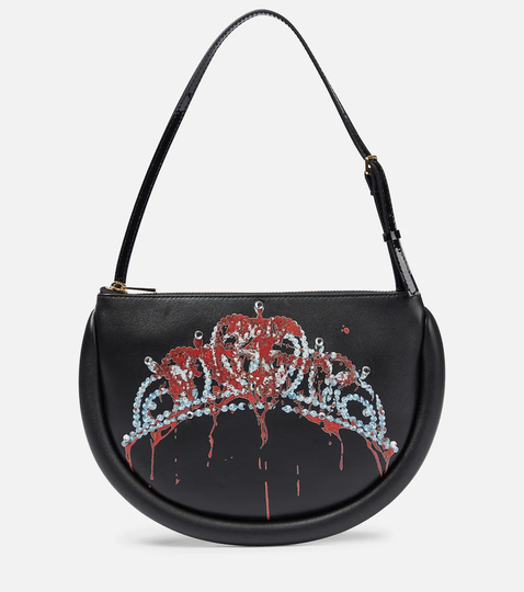 Bumper moon printed shoulder bag