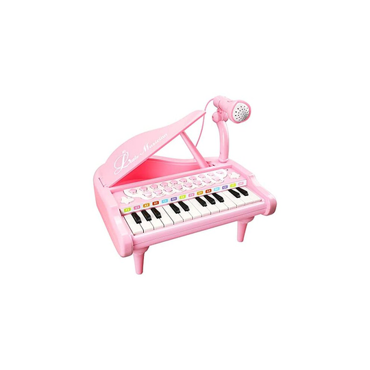 Love&Mini Kids Piano Keyboard for Baby Girls Musical Toy for 1 2 3 Years Old Girls Birthday Gift with Microphone 24 Keys Electronic Toy Piano