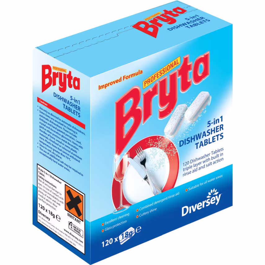 Bryta 5 in 1 Dishwasher Tablets, Pack of 120