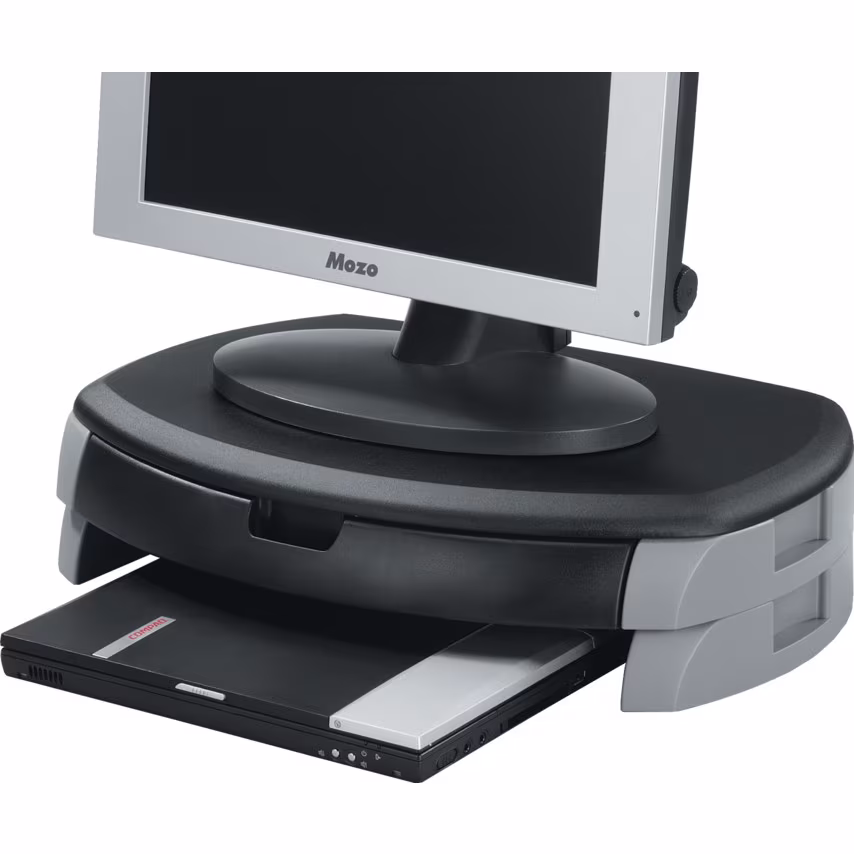 Qconnect Q Connect Monitor Printer Stand/Drawer Black