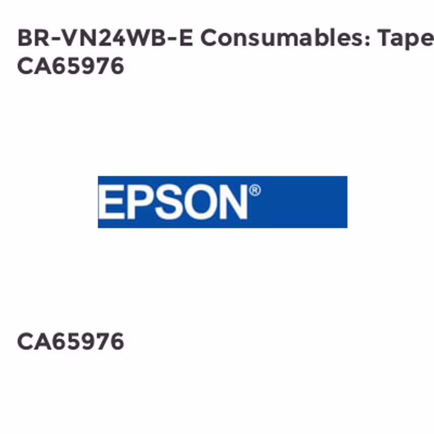 Epson BR-VN24WB-E Consumables: Tapes CA65976- you get 3