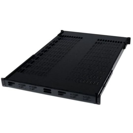 StarTech.com 2U Adjustable Mounting Depth Vented Sliding Rack Mount Shelf 50lbs/