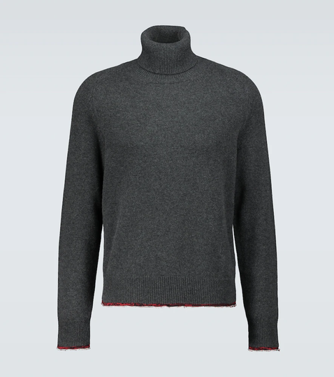 Knitted elbow patch sweater