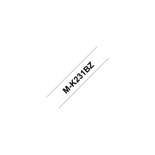 Brother MK231B P-touch Tape 12MM Black on White
